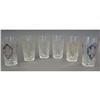 Image 2 : SET OF (7) VICTORIAN CRYSTAL TUMBLERS