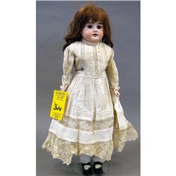 GERMAN H.H. DOLL bisque head,brown eyes le