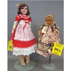 LOT OF (2) DOLLS including A.M. #370, leng