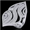 Image 1 : 2 ctw Micro Pave VS/SI Diamond Designer Ring 14k White Gold - REF-180F9M