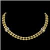 Image 1 : 31.61 ctw Citrine & Diamond Necklace 14K Yellow Gold - REF-527M3G