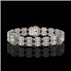 Image 2 : 14.86 ctw Rare Oval Diamond Bracelet 18K White Gold - REF-2152K8Y