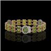 Image 2 : 17.79 ctw Tourmaline & Diamond Bracelet 14K Rose Gold - REF-283K3Y