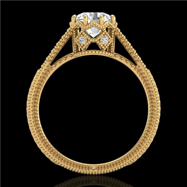 1.25 ctw VS/SI Diamond Art Deco Ring 18k Yellow Gold - REF-330Y2X
