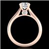 Image 3 : 1.36 ctw VS/SI Diamond Solitaire Art Deco Ring 18k Rose Gold - REF-331W4H