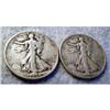 Image 1 : 2 LIBERTY WALKING HALF DOLLARS - 1934 & 19