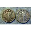 Image 1 : 2 LIBERTY WALKING HALF DOLLARS - 1941 & 19