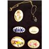 Image 1 : LOT COSTUME JEWELRY - 5 PINS & 1 NECKLACE