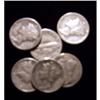 Image 1 : 6 MERCURY DIMES - 1930'S