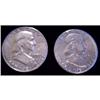 Image 1 : 2 FRANKLIN HALF DOLLARS - 1958D & 1960