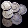 Image 1 : 6 MERCURY DIMES CIRCULATERD - 1920'S
