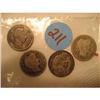 Image 1 : 4 BARBER DIMES  2-1911 1912 1914