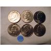 Image 1 : 6 1971-1972 EISENHOWER DOLLARS