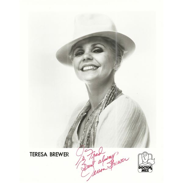 Teresa Brewer signed photo