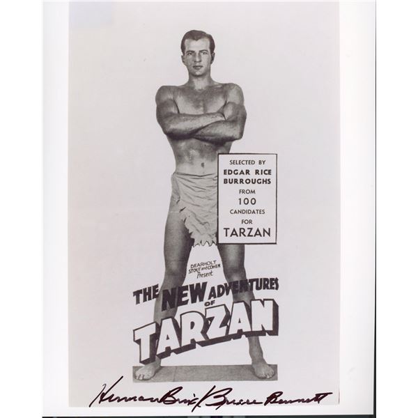 Bruce Bennett signed Tarzan photo