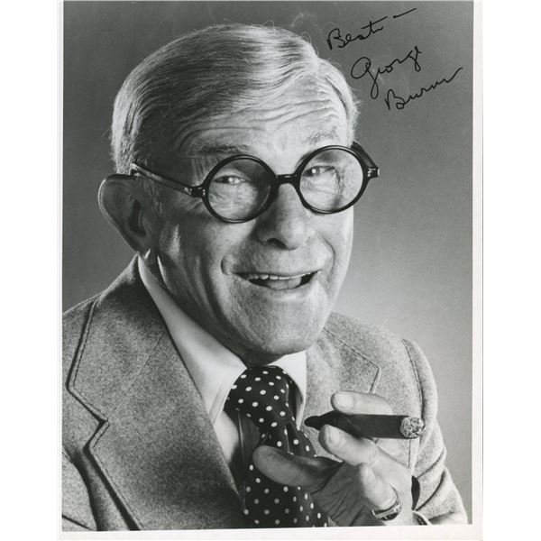 George Burns signed photo