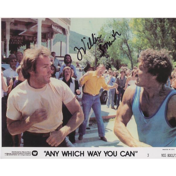 William Smith signed "Any Which Way You Can" movie photo