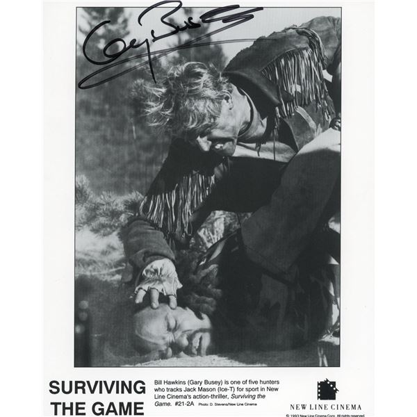 Gary Busey signed movie still