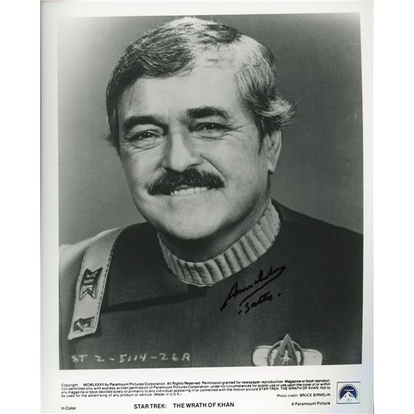 Star Trek The Wrath of Khan signed movie photo