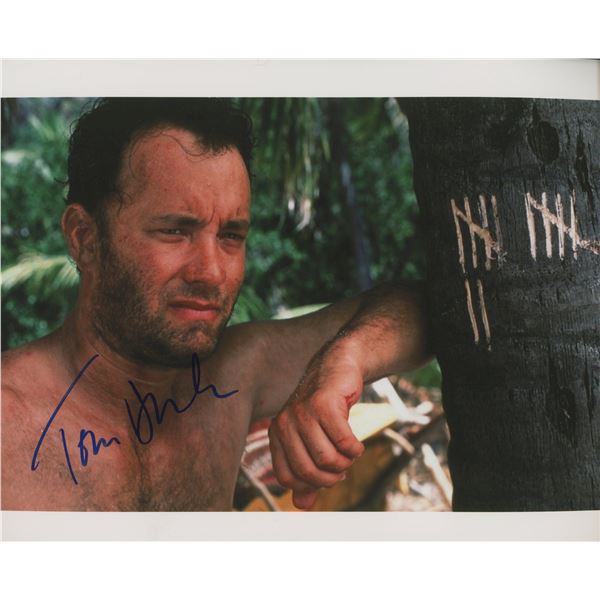Tom Hanks "Cast Away" signed movie photo