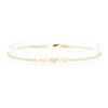 Image 1 : 0.01 ctw Diamond "Mom" Motif Bracelet - 10KT Yellow Gold