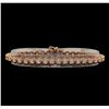 14KT Rose Gold 3.28 ctw Diamond Tennis Bracelet
