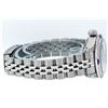 Image 3 : Rolex Ladies Stainless Steel Diamond Lugs Blue Vignette Diamond Datejust Wristwa