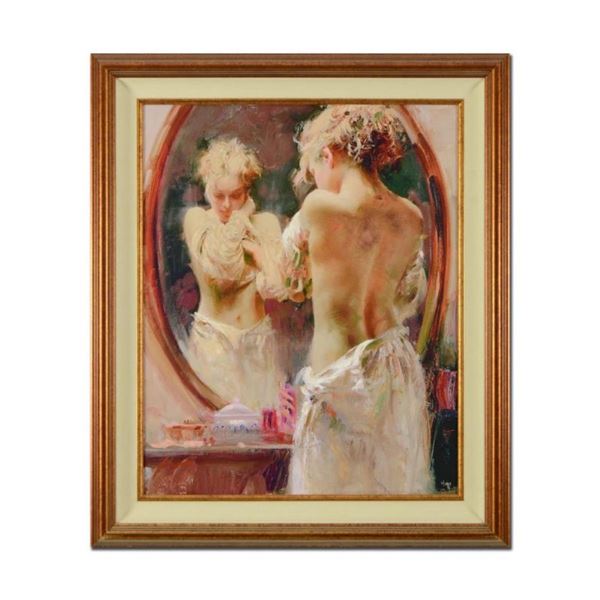 Pino (1939-2010), "Contemplation" Framed Limited Edition Artist-Embellished Gicl