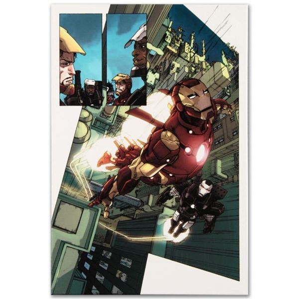 Marvel Comics  Iron Man 2.0 #1  Numbered Limited Edition Giclee on Canvas by Bar