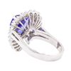 Image 3 : 5.10 ctw Tanzanite and Diamond Ring - 14KT White Gold