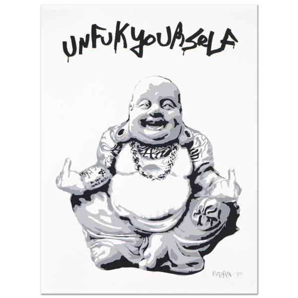 Padhia Avocado,  Gangsta Buddha  Limited Edition Silkscreen, Numbered and Hand S