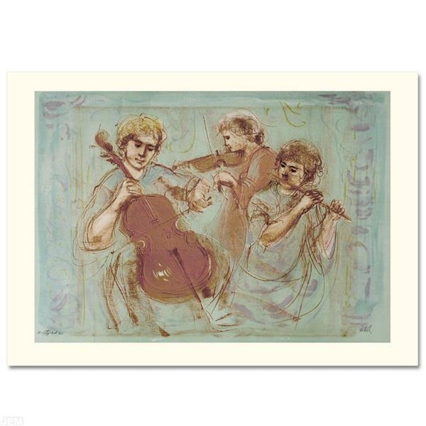 "Trio" Limited Edition Lithograph by Edna Hibel (1917-2014), Numbered and Hand S