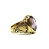Image 3 : 3.70 ctw Cabochon Mixed Amethyst Ring - 14KT Yellow Gold