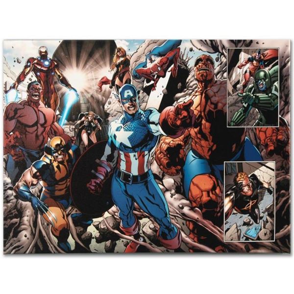 Marvel Comics "Earthfall #2" Numbered Limited Edition Giclee on Canvas by Tan En