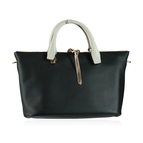 Chloe Baylee Black and Gray Shoulder/Tote Bag