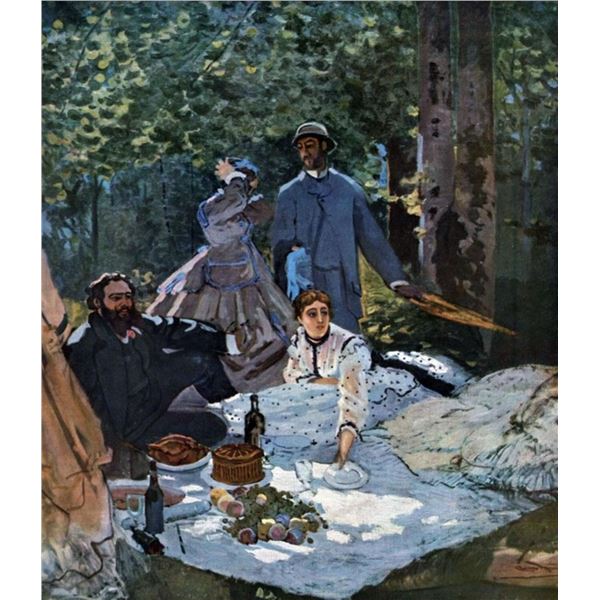 Claude Monet - The Breakfast Outdoors, Central Section