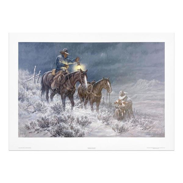 Larry Fanning (1938-2014),  High Range Early Arrival  Limited Edition Lithograph