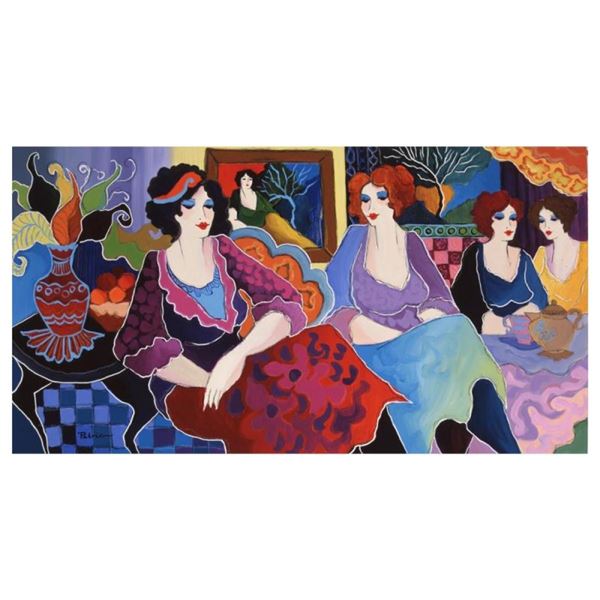 Patricia Govezensky, "Cafe Laguna" Hand Signed Limited Edition Giclee on Canvas