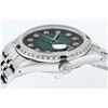 Image 8 : Rolex Mens Stainless Steel Green Vignette Diamond Datejust Wristwatch