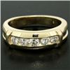 Image 2 : 14K Yellow Gold 0.55 ctw 5 Round Channel Set E VVS Diamond Wedding Band Ring