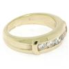 Image 7 : 14K Yellow Gold 0.55 ctw 5 Round Channel Set E VVS Diamond Wedding Band Ring