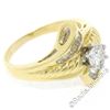 Image 6 : 18kt Yellow and White Gold 0.90 ctw Round and Baguette Diamond Ring