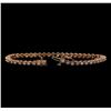 Image 3 : 14KT Rose Gold 1.78 ctw Diamond Tennis Bracelet