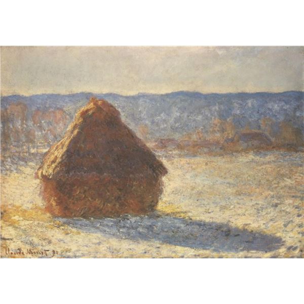 Claude Monet - Haystacks, Snow, Morning