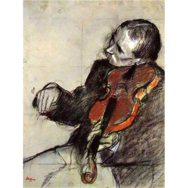 Edgar Degas - Study Of Violinist