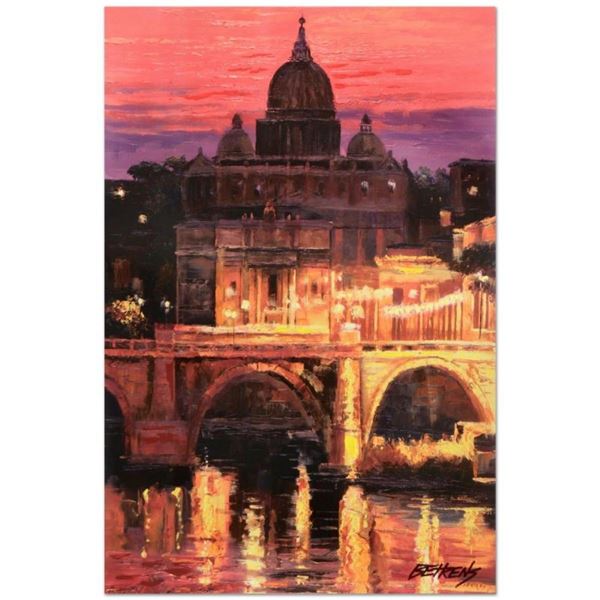 Howard Behrens (1933-2014), "Sunset Over St. Peter's" Limited Edition Hand Embel