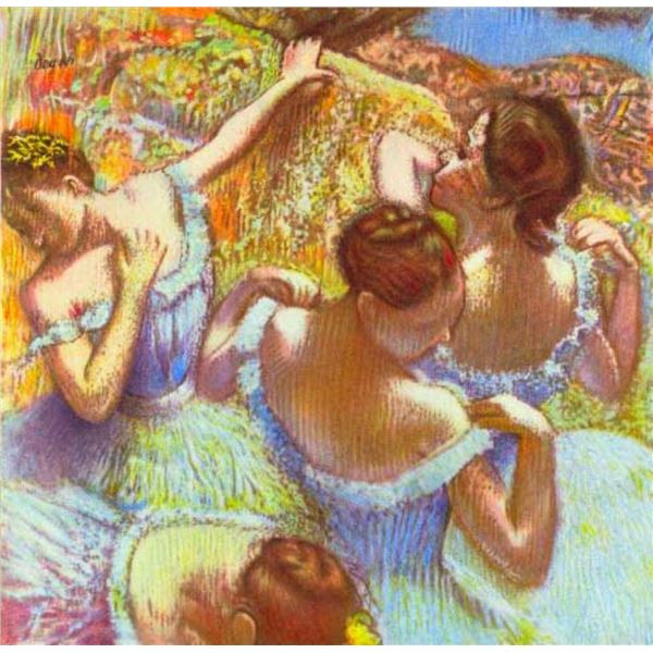 Edgar Degas - Dancers In Blue