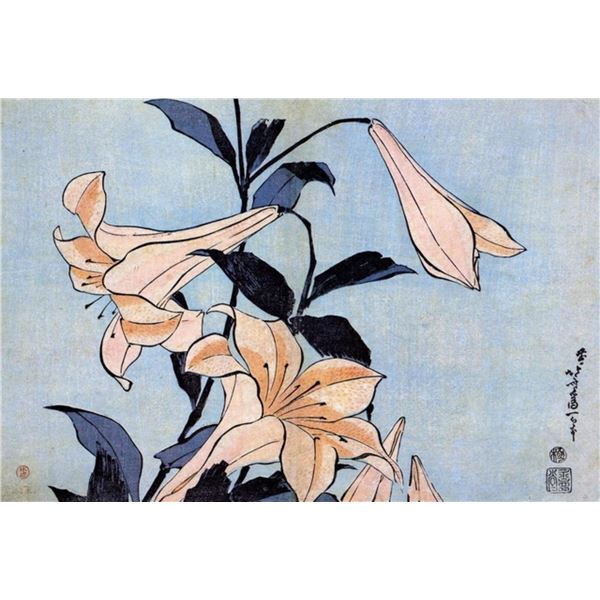 Hokusai - Lilies