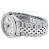 Image 8 : Rolex Mens Datejust 36 Stainless Steel Silver Diamond Oyster Datejust Wristwatch