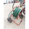 Image 2 : 2 Portable Hose Reels w Rubber Hose, 1 Commercial Grade